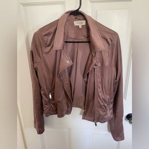 Charlotte Russe suede blush colored blazer